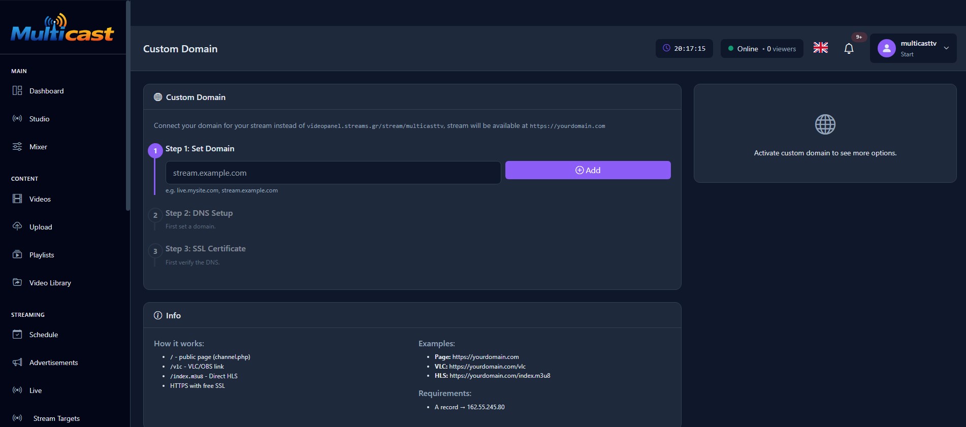 Custom Domain